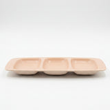 Poole Pottery Peach & Seagull 3 Section Hors D'oeuvre Tray