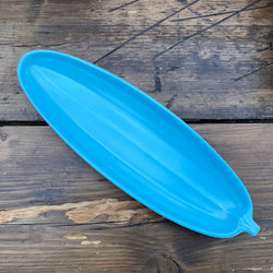 Poole Pottery Sky Blue Cucumber Dish