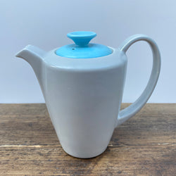 Poole Pottery Sky Blue & Dove Grey Hot Streamline Coffee Pot, 1.5 Pints