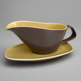 Poole Pottery Sweetcorn & Brazil Gravy Boat & Stand