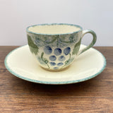 Poole Pottery Vineyard Coffee Cup & Saucer