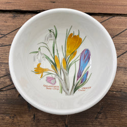Portmeirion The Botanic Garden Soup/Cereal Bowl, 5.5" - Snow-Drop/Crocus