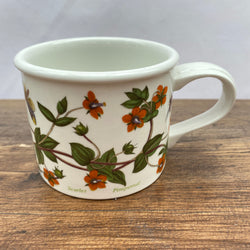 Portmeirion Botanic Garden Tea Cup (Drum Shape) - Scarlet Pimpernel
