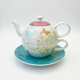 Portmeirion Dawn Chorus Teapot/Tea Cup Combo