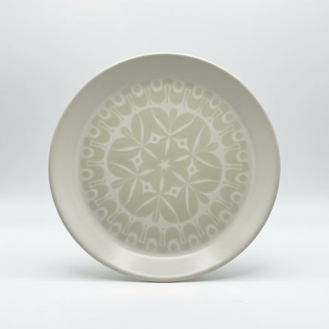 Purbeck Pottery Unknown 001A - Green transfer pattern