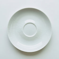 Queens White on White Comfy Saucer