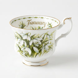 Flower of the Month Tea Cup (Jan - Snowdrops)