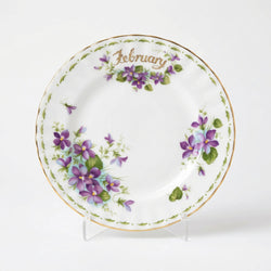 Royal Albert Flower of the Month Tea Plate - February - Violets