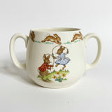 Royal Doulton Bunnykins Rounded Two Handled Mug - Skipping