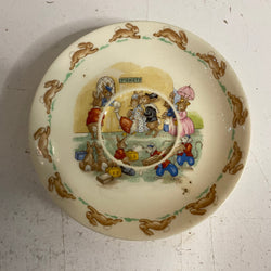 Royal Doulton "Bunnykins" Tea Saucer - Buying Train Tickets