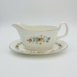 Royal Doulton Pastorale Gravy Boat & Stand