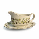 Royal Doulton Vanity Fair Gravy Boat & Stand