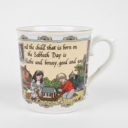 Royal Worcester Birthday Mug - Sunday's Child