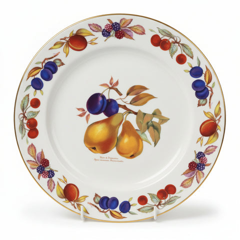 Royal Worcester Evesham Gold Accented Dinner Plate - Pears and Damson
