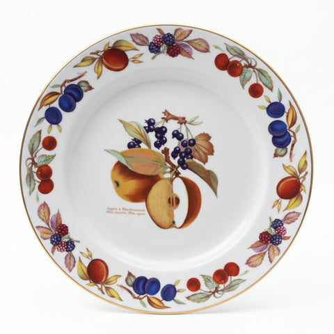 Royal Worcester Evesham Gold Accented Dinner Plate - Apples and Blackcurrants