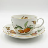 Royal Worcester Evesham Gold Jumbo Cup & Saucer Set
