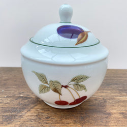 Royal Worcester Evesham Vale Lidded Sugar Bowl