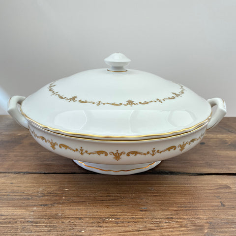 Royal Worcester Gold Chantilly Lidded Serving Tureen