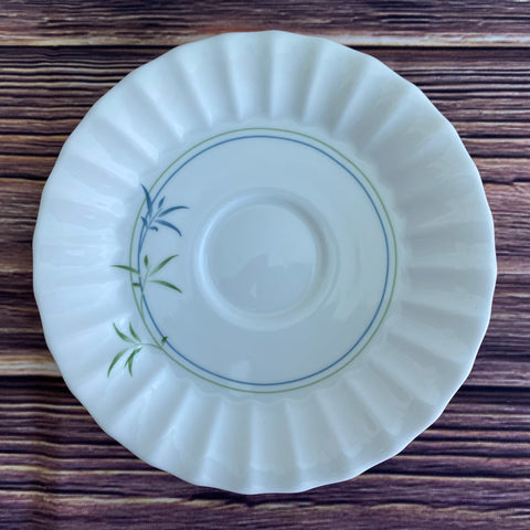 Royal Worcester Green Bamboo Tea Saucer