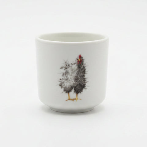 Royal Worcester Wrendale Designs Egg Cup - Grey Chicken
