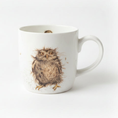 Royal Worcester Hannah Wrendale Mug - What A Hoot - Owl