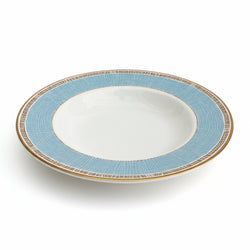 St Michael Mosaic Blue Rimmed Bowl