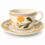 Wedgwood Garden Maze Breakfast Cup (Yellow Flower) & Saucer