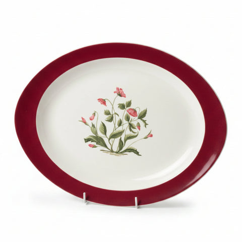 Wedgwood Mayfield Ruby Oval Platter, 14.5"