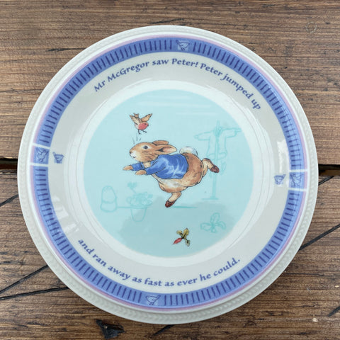 Wedgwood "Beatrix Potter - Peter Rabbit - Mr McGregor saw Peter!" Plate (Later Style)