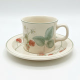 Wedgwood Raspberry Cane Tea Cup & Saucer on Sterling Shape