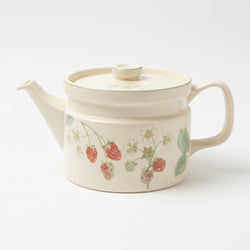 Wedgwood Raspberry Cane Sterling Teapot