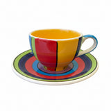 Whittard of Chelsea Multi Stripe Coffee Cup & Saucer
