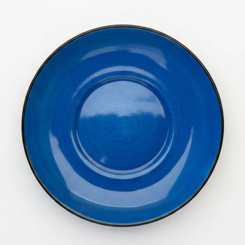 Whittard of Chelsea Polka Dot & Stripe Blue Espresso Saucer