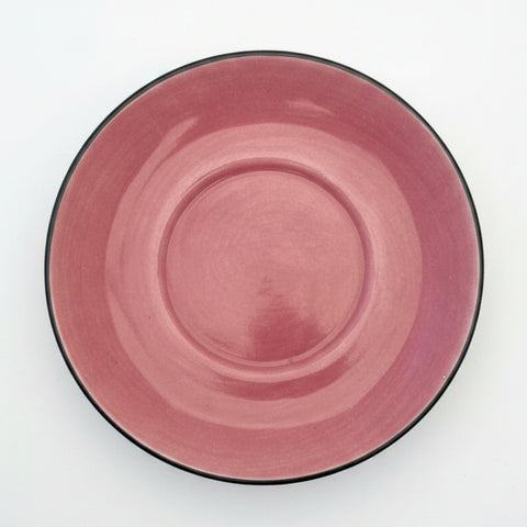Whittard of Chelsea Polka Dot & Stripe Pink Espresso Saucer