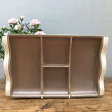 Poole Pottery Twintone Mushroom & Sepia Hors D'oeuvre Tray