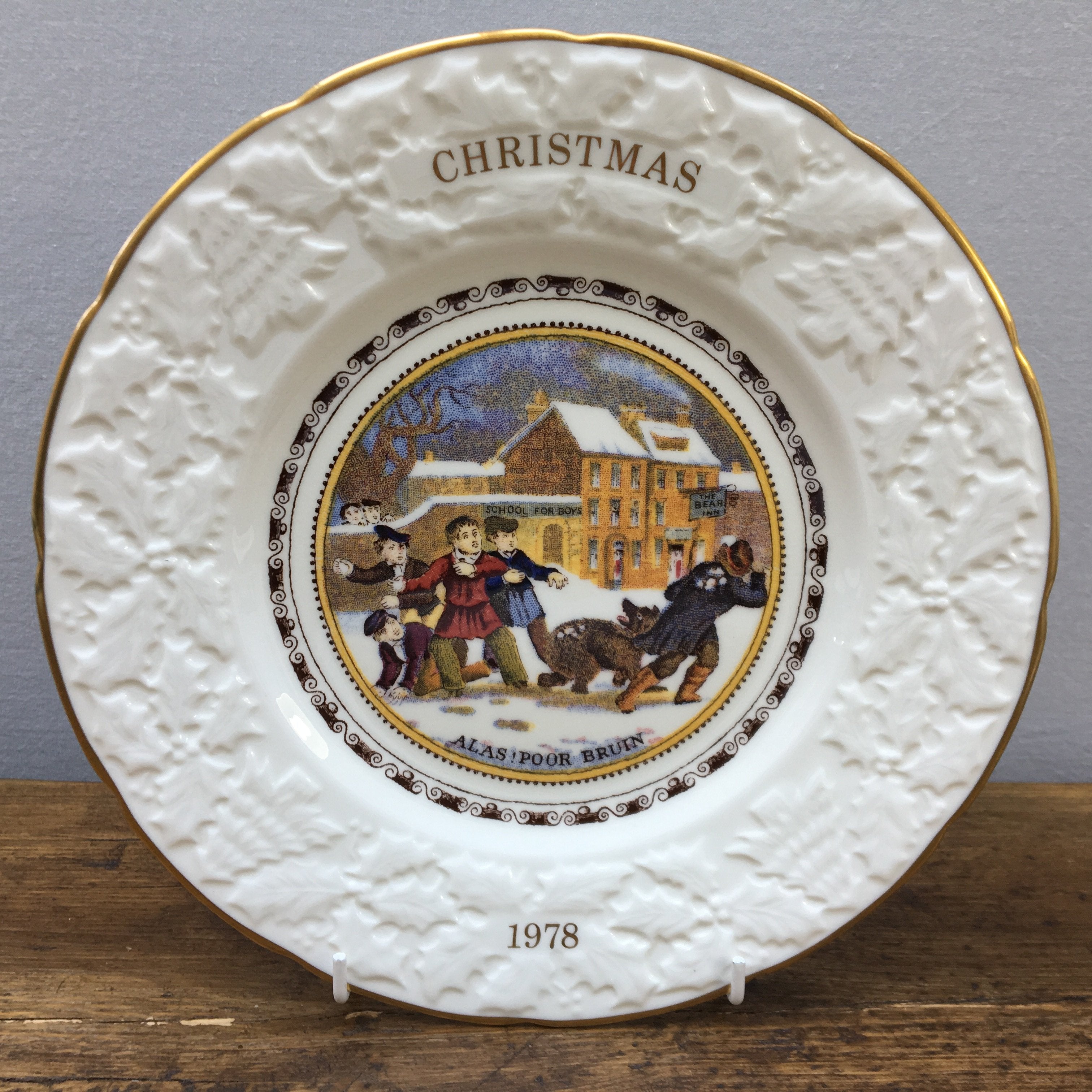Aluminia Christmas Plate Merry Christmas 1907