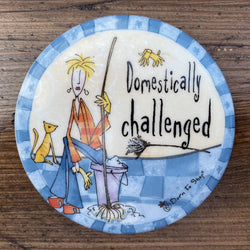Creative Tops Born To Shop Ceramic Coaster - Domestically Challenged