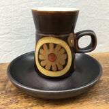 Denby Arabesque Coffee Cup and Saucer