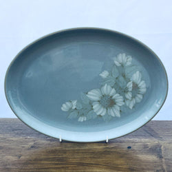 Denby Blue Dawn Oval Platter, 12.75"