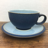 Denby Blue Jetty Tea Cup & Saucer