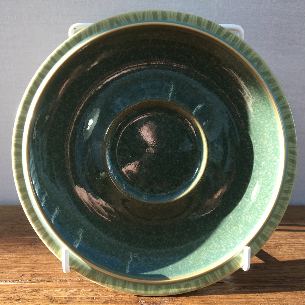 Denby Calm Tea Saucer Dark Green Mrpottery