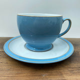 Denby Colonial Blue Breakfast Cup & Saucer