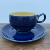 Denby Cottage Blue Tea Cup & Saucer (Short Handle)