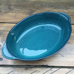 Denby Greenwich Oval Eared Serving Dish, 12.5" - Round Ears