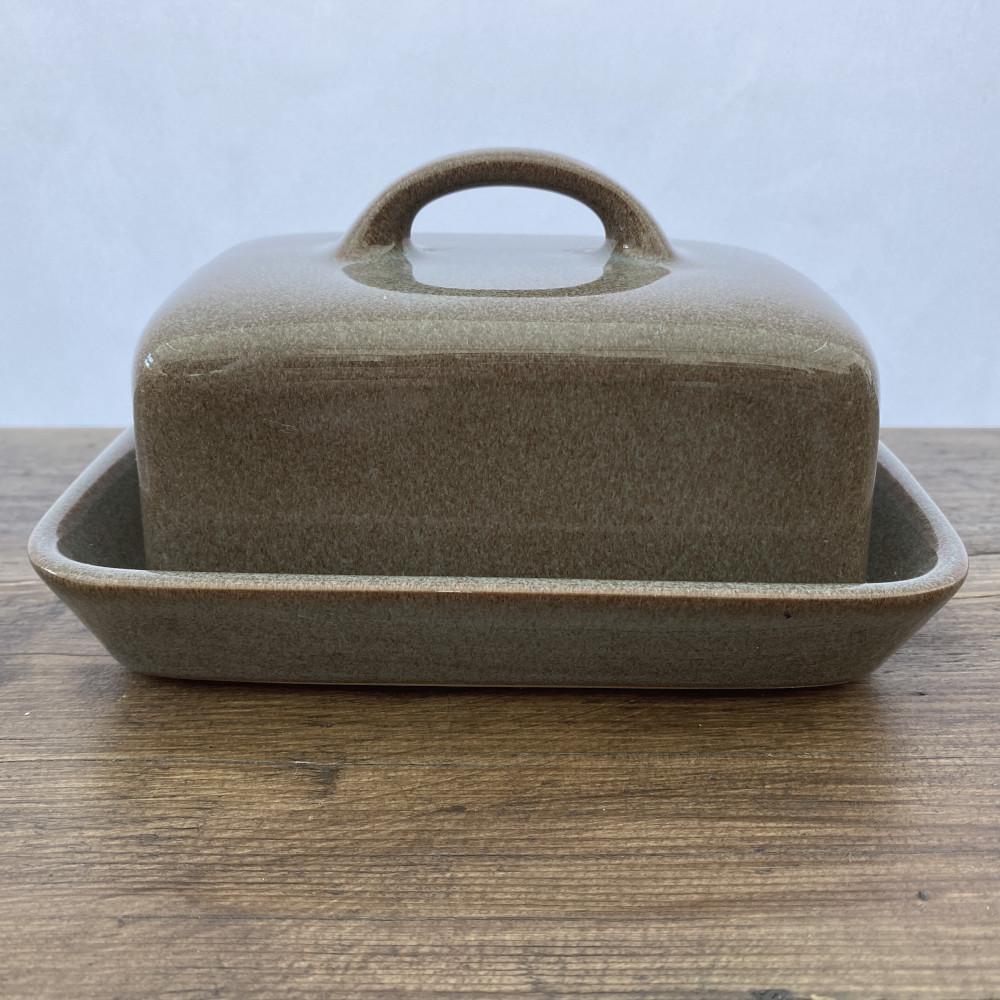 Denby "Greystone" Butter Dish (With Handle) RARE MrPottery