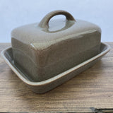 Denby Greystone Butter Dish with Handle