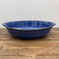 Denby Imperial Blue Oval Serving Dish, All Blue
