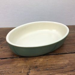 Denby Manor Green Oval Serving Dish, 8.5"