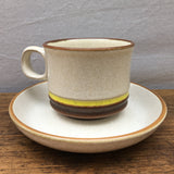 Denby Potters Wheel (Yellow) Tea Cup & Saucer