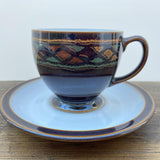 Denby Pottery Shiraz Tea Cup & Saucer